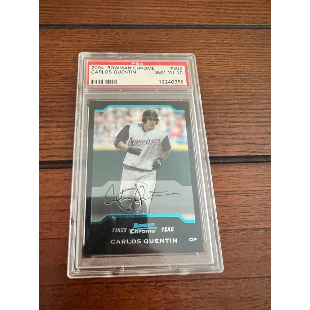 2004 BOWMAN CHROME CARLOS QUENTIN 202